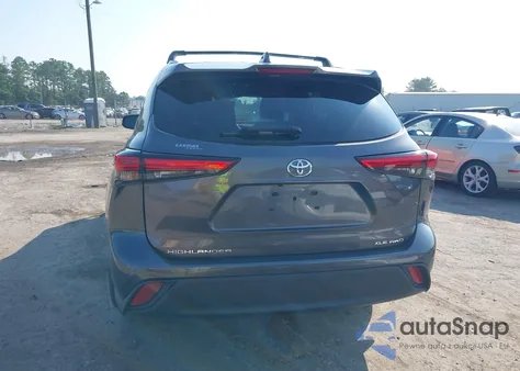 2021 Toyota Highlander Xle из США, поврежденный, VIN 5TDGZRBH6MS537695